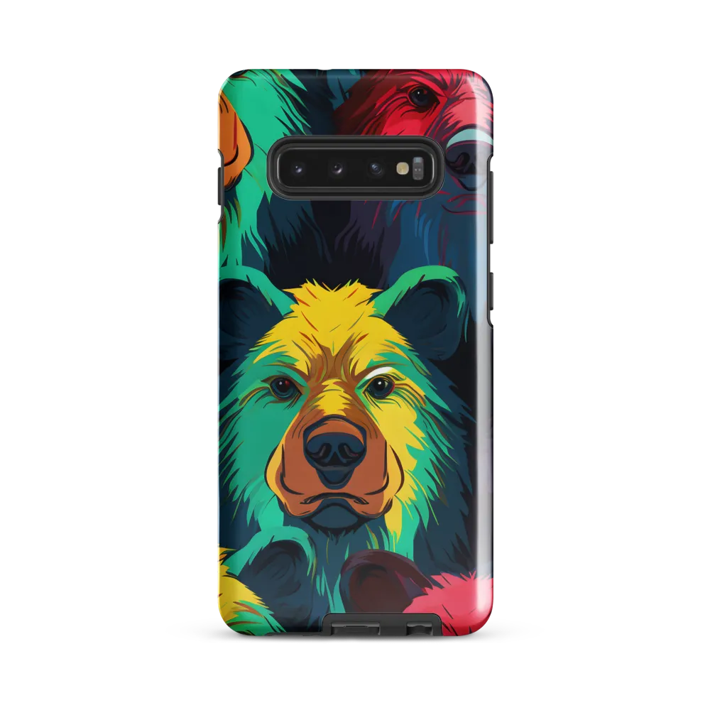 The Colorful Essence of Bears | Phone Case |  S10 Plus | Tough Case | Glossy