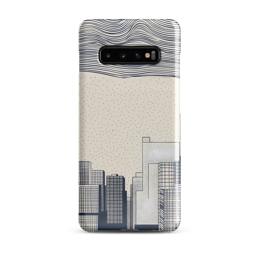 Urban Patterns: A Minimalist Skyline | Phone Case |  S10 Plus | Snap Case | Glossy