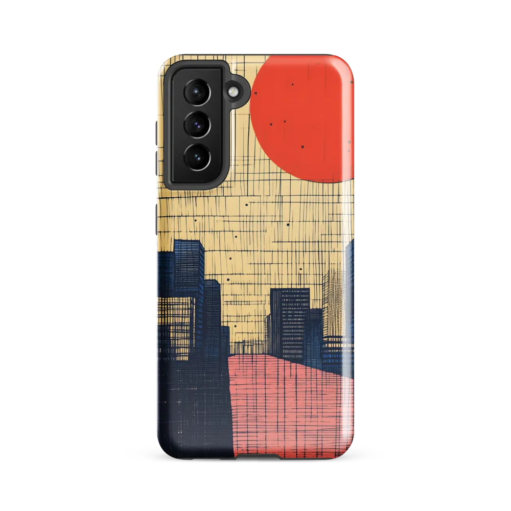 Urban Echoes: A Minimalist Cityscape