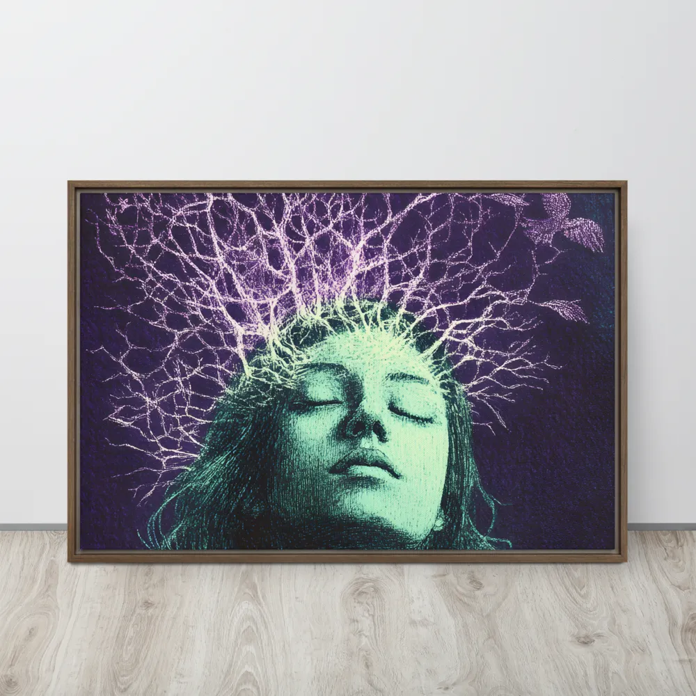 Whispers of Freedom | Canvas with Brown Frame | 24″×36″