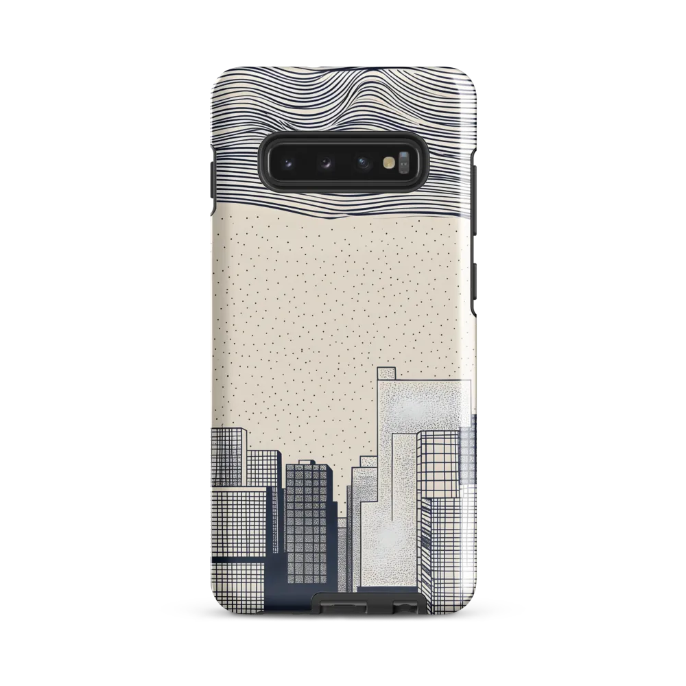 Urban Patterns: A Minimalist Skyline | Phone Case |  S10 Plus | Tough Case | Glossy