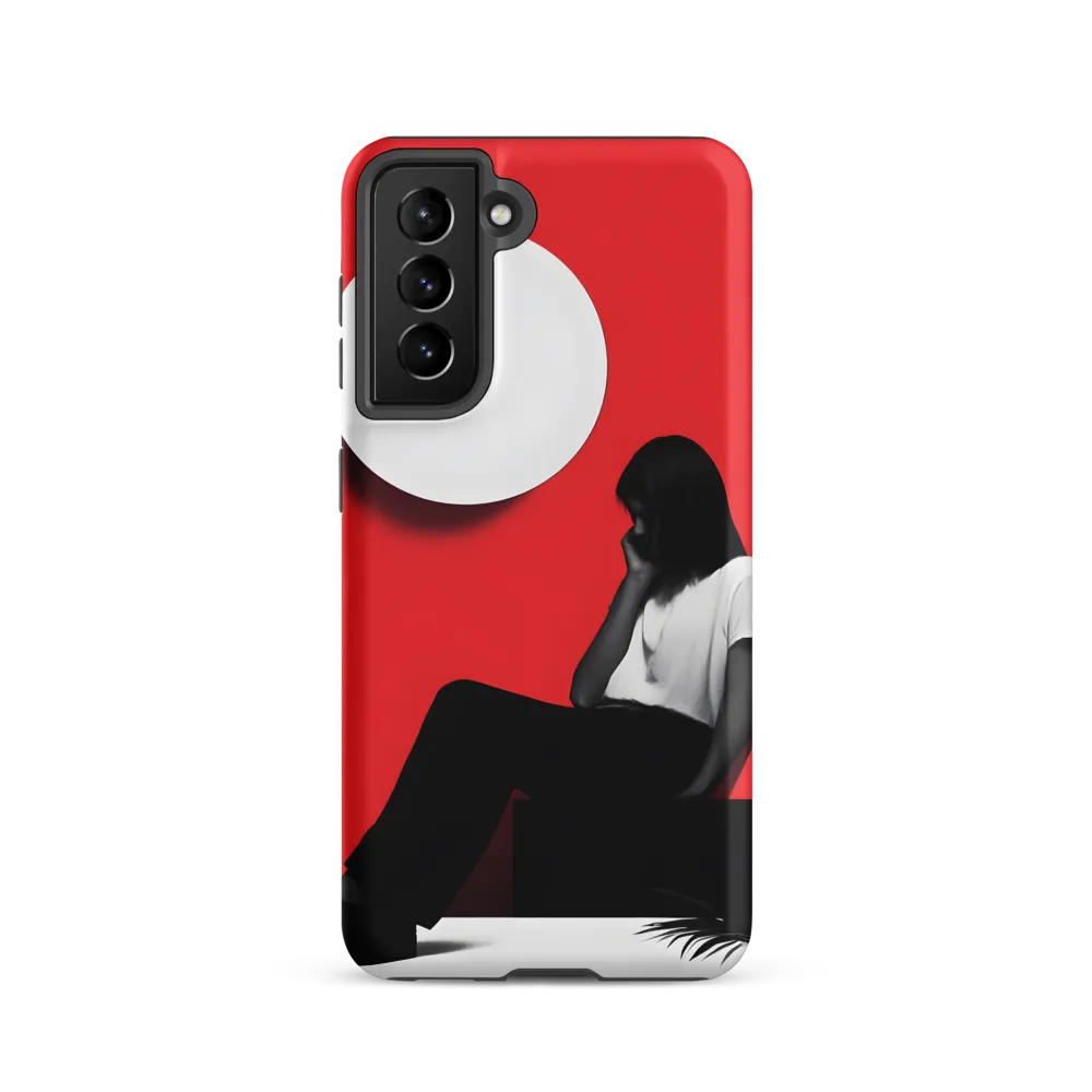 Contemplation in Red | Phone Case |  S21 | Tough Case | Matte