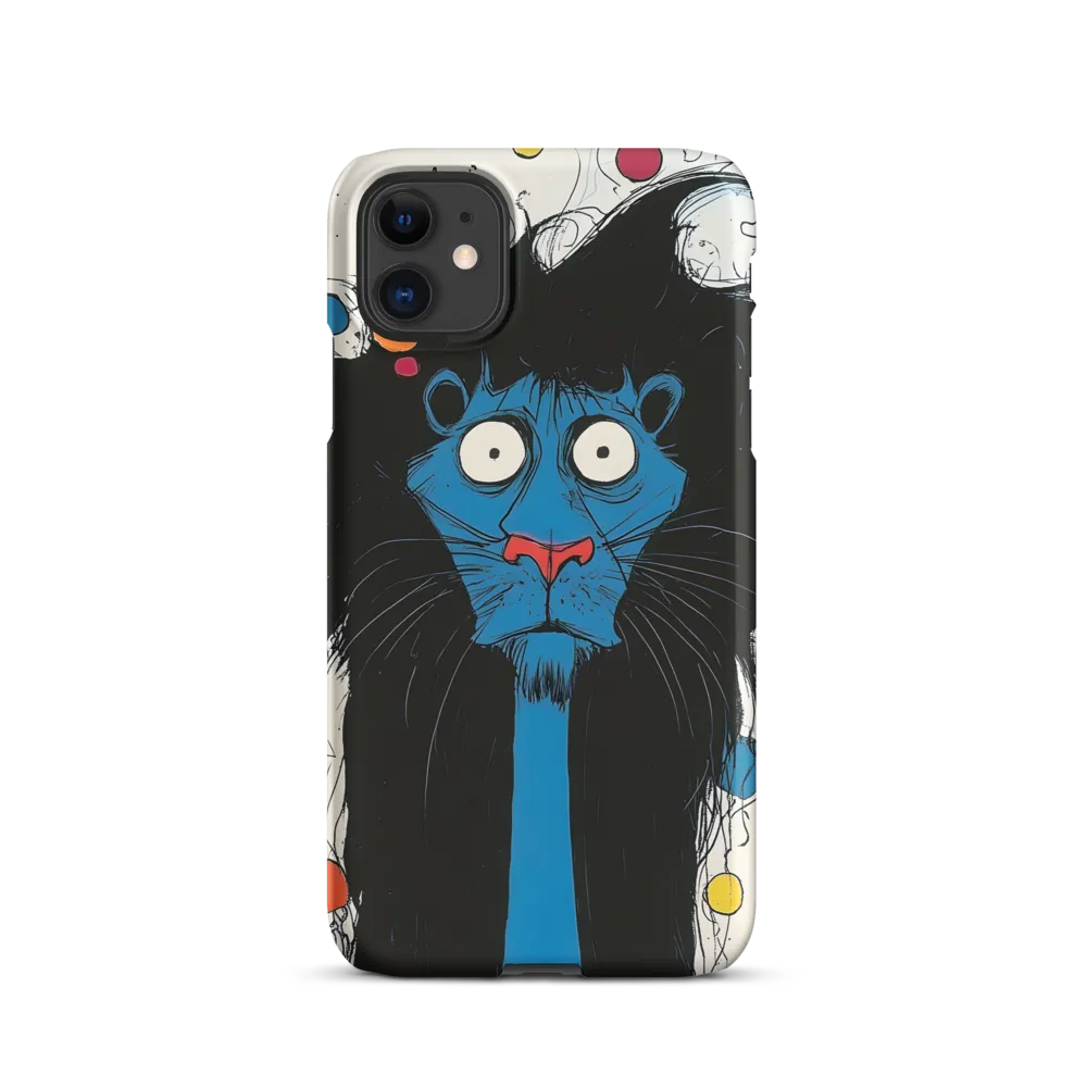 Whimsical Blue Lion