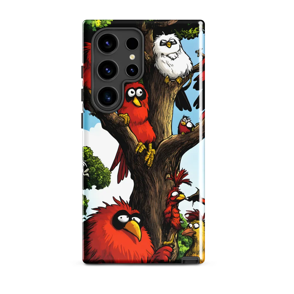 Whimsical Avian Gathering