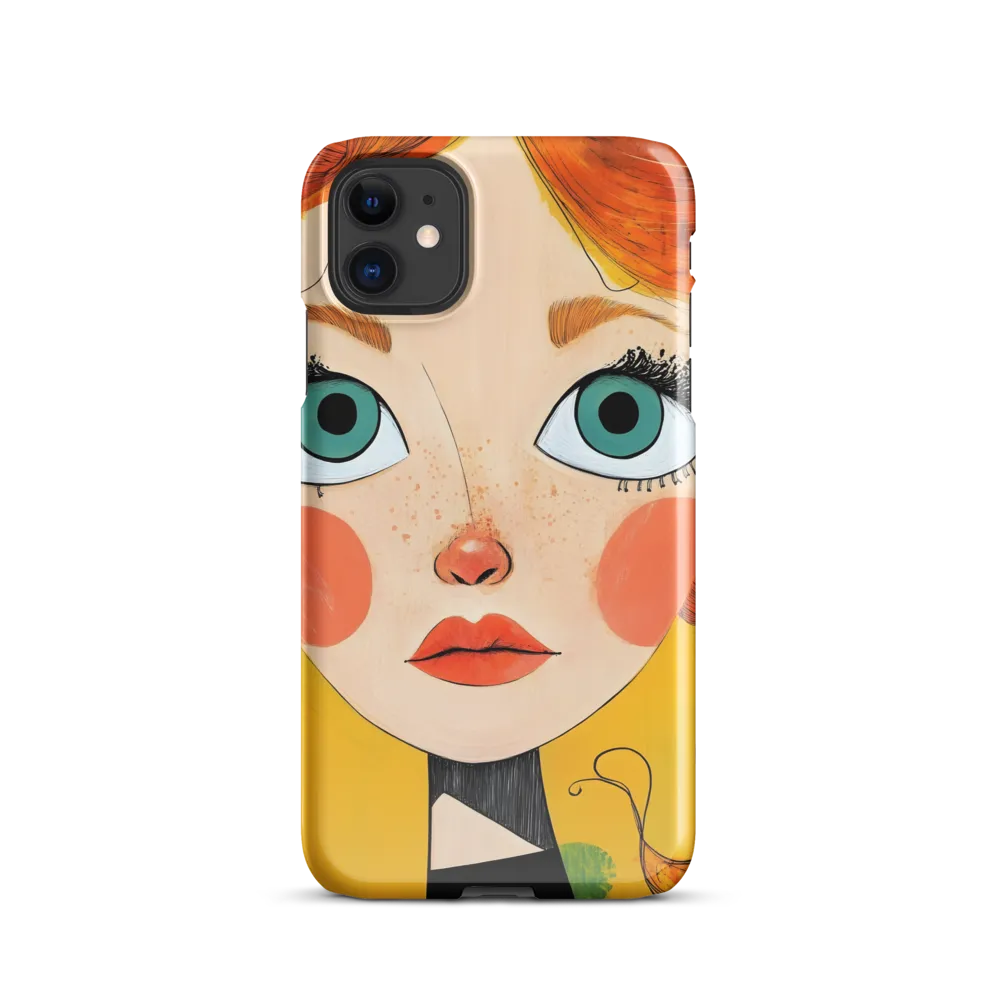 Whimsical Portrait of a Girl | Phone Case |  11 | Snap Case | Glossy
