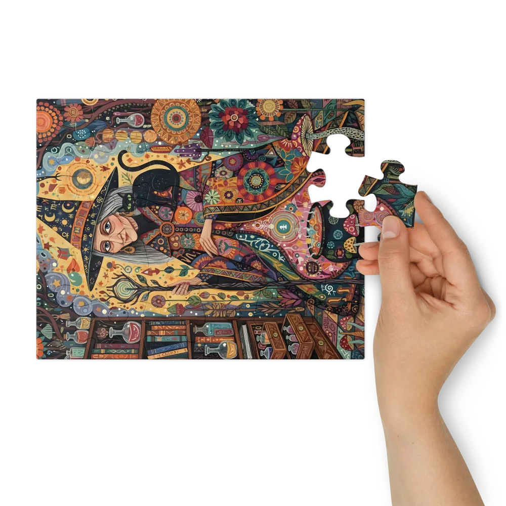Witch's Apothecary 
 Jigsaw Puzzle in Tin Box