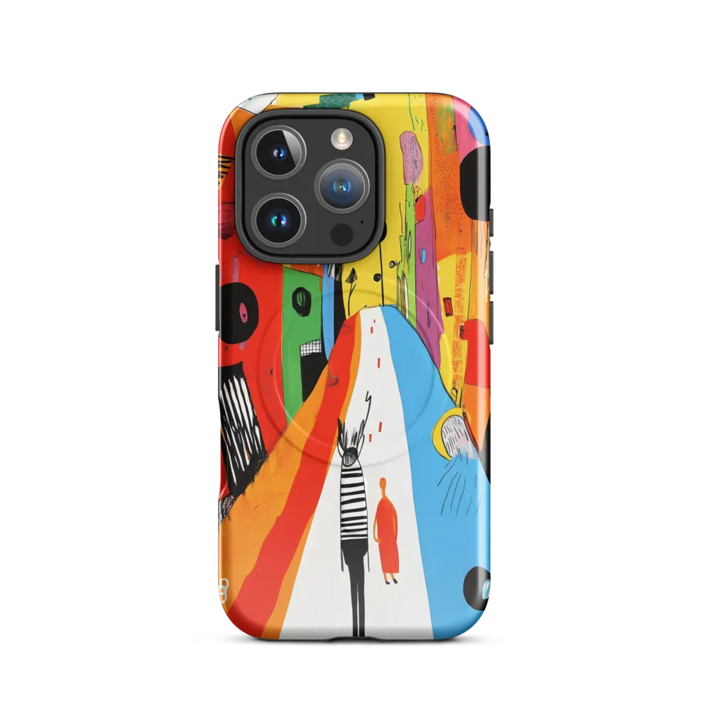 Vibrant Urban Journey | Phone Case |  16 Pro | MagSafe® Tough Case | Glossy