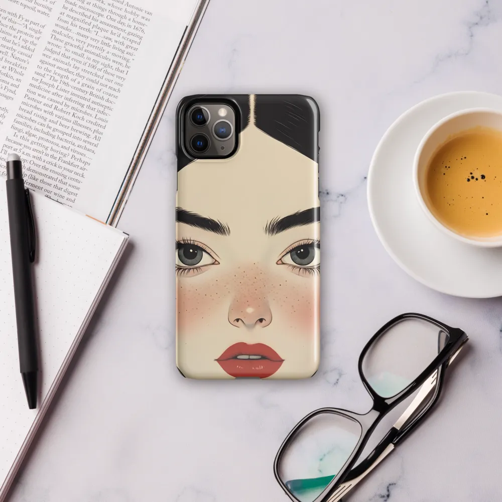 Serenity Captured: A Modern Portrait | Phone Case |  11 Pro Max | Snap Case | Glossy