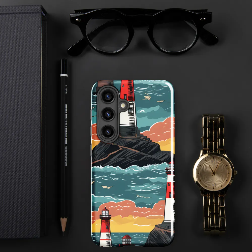 Lighthouses in a Whimsical Ocean