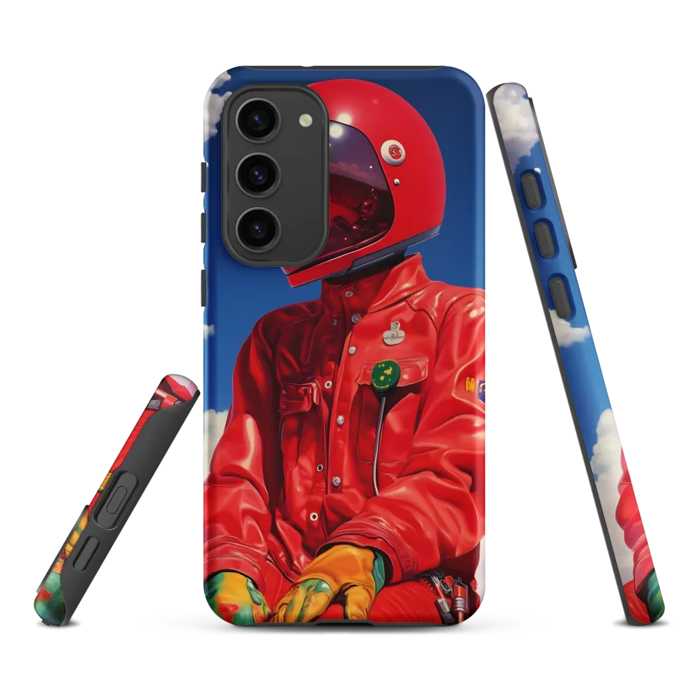 Astronaut in Crimson