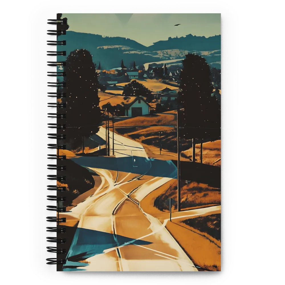 The Journey Through Dreamy Landscapes | Spiral Notebook