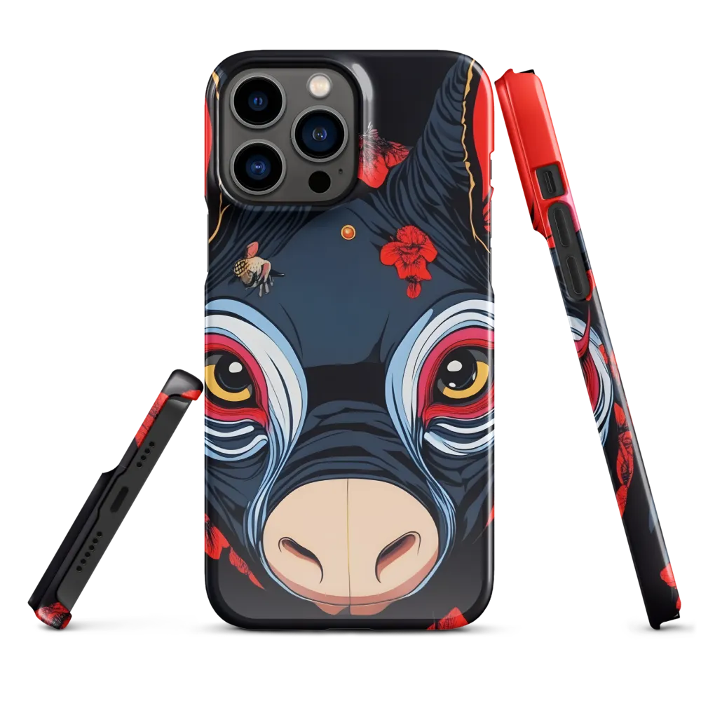 Mystical Bull with Floral Motifs