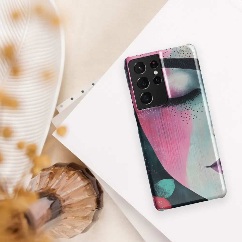 Serenity in Color: A Modern Portrait | Phone Case |  S21 Ultra | Snap Case | Glossy