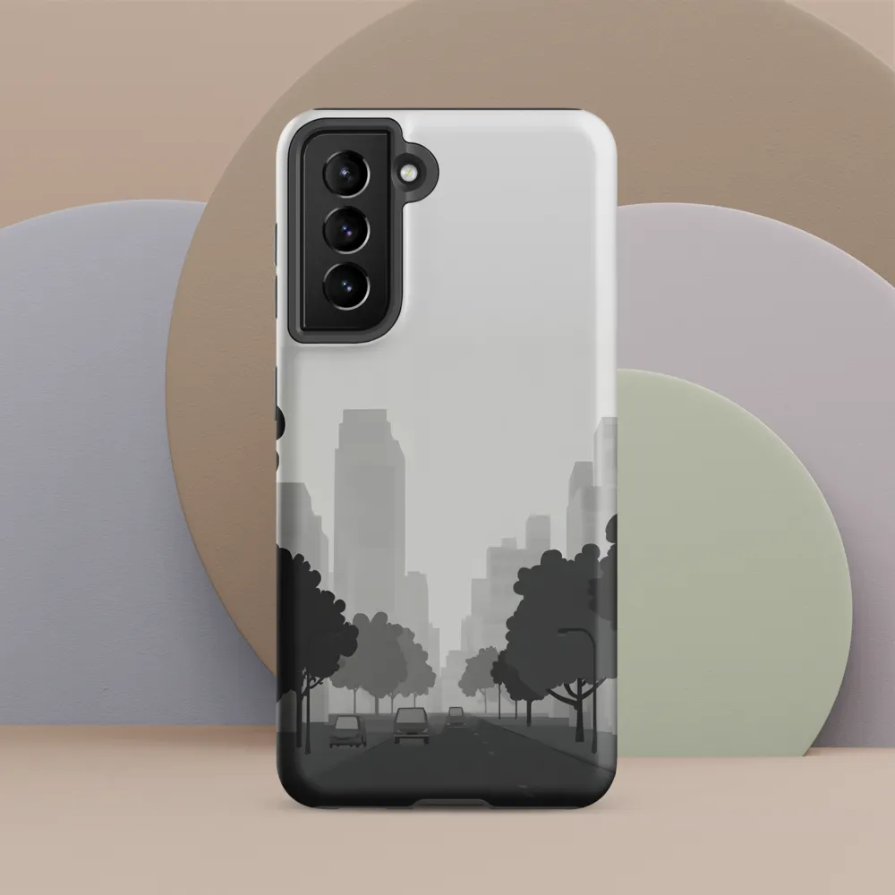 Avenue in Grayscale