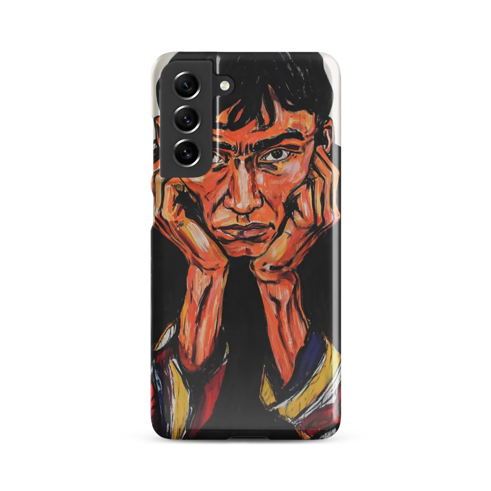 Contemplative Intensity: An Expressionist Portrait
