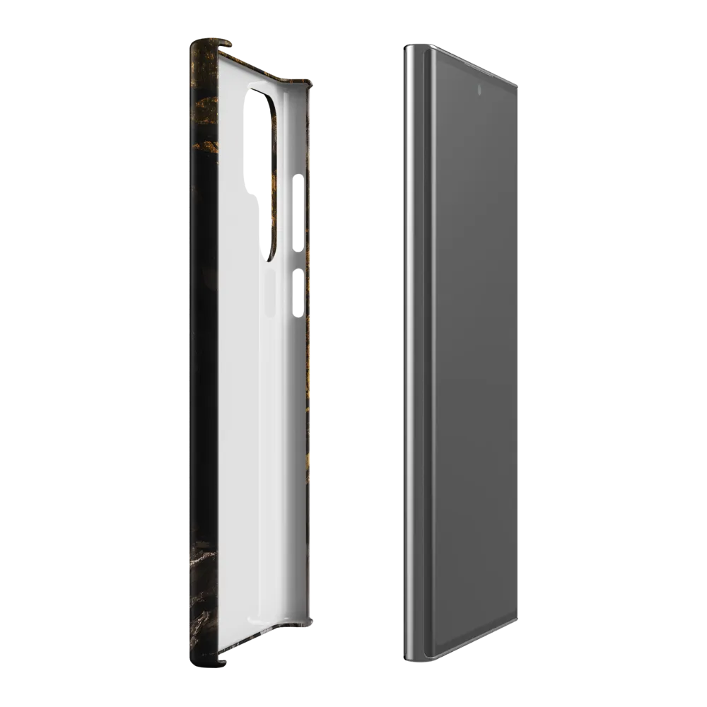 Golden Elegance: A Modern Profile Portrait