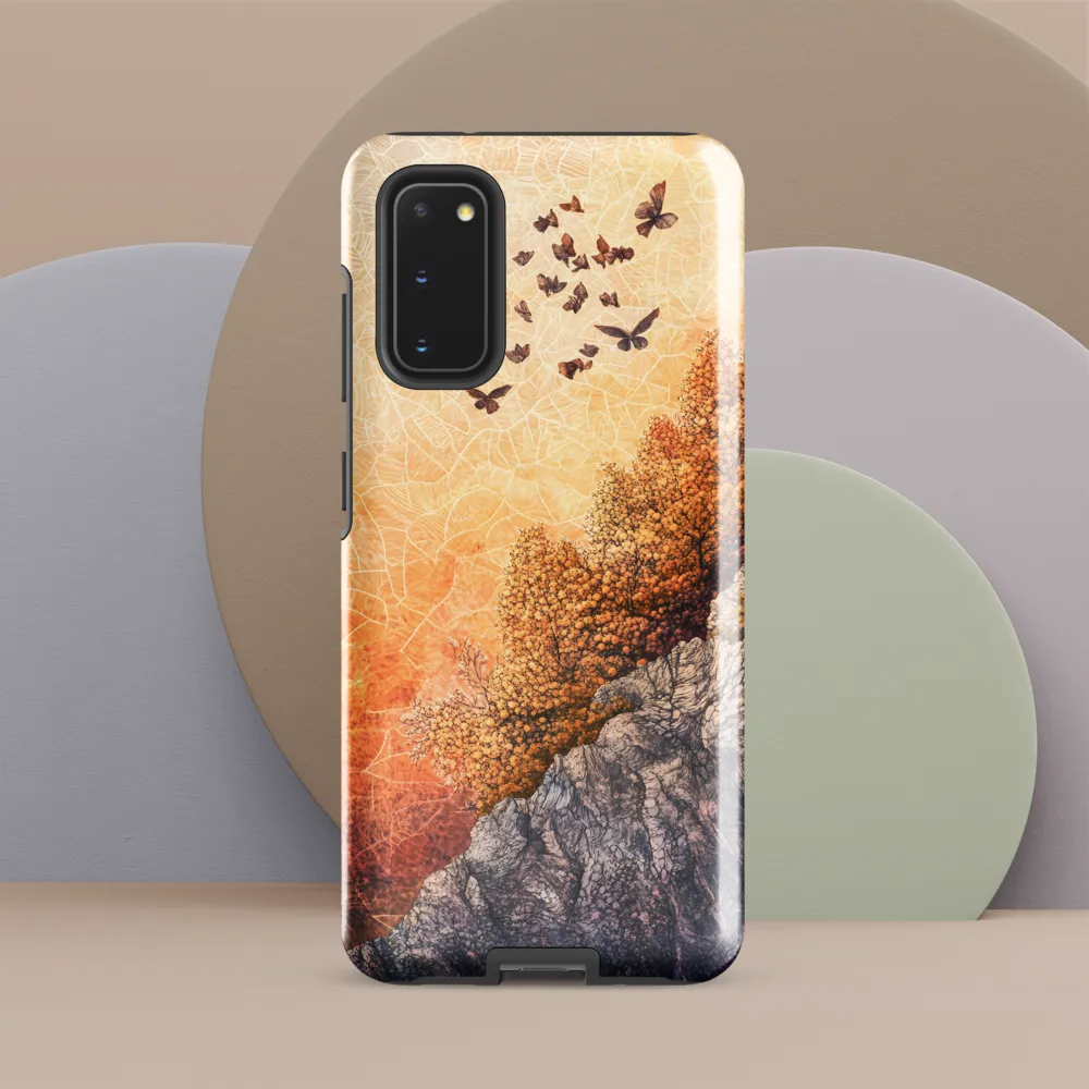 Fluttering Dreams of Serenity | Phone Case |  S20 | Tough Case | Glossy
