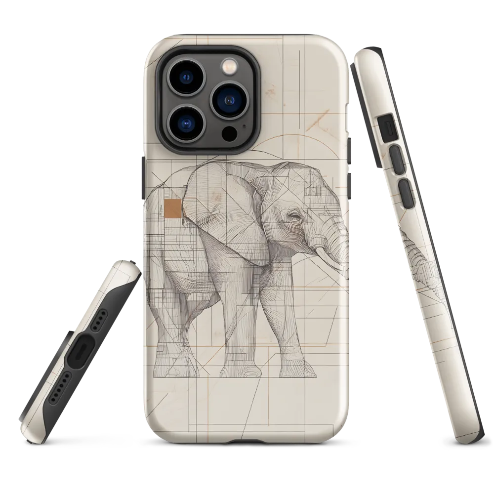 Geometric Elegance: The Steel Elephant