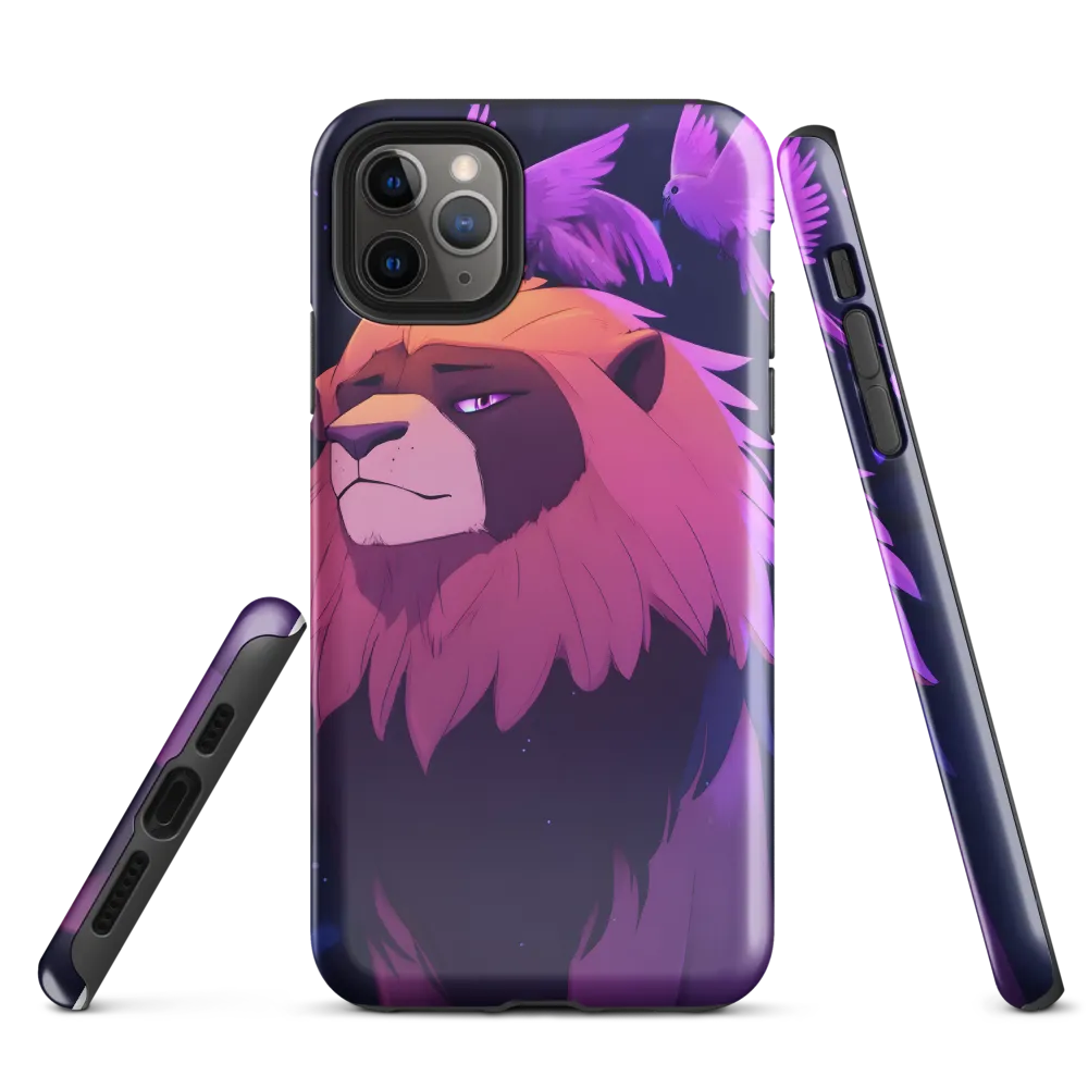 Regal Serenity: The Majestic Lion | Phone Case |  11 Pro Max | Tough Case | Glossy