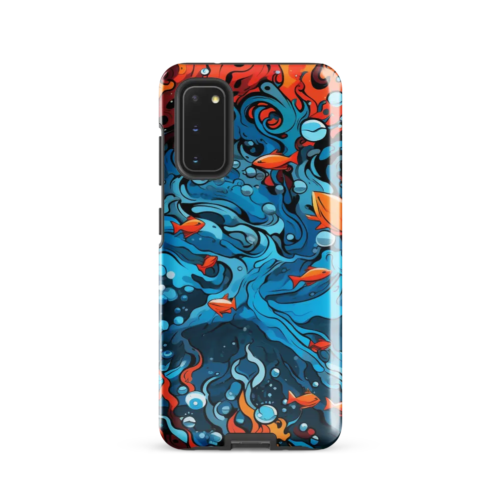 Fluid Harmony: Ocean and Flames
