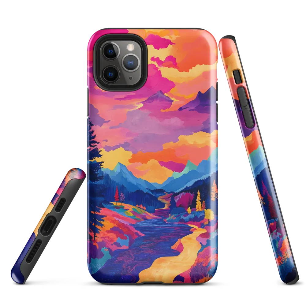 Radiant Serenity: A Surreal Landscape | Phone Case |  11 Pro Max | Tough Case | Glossy