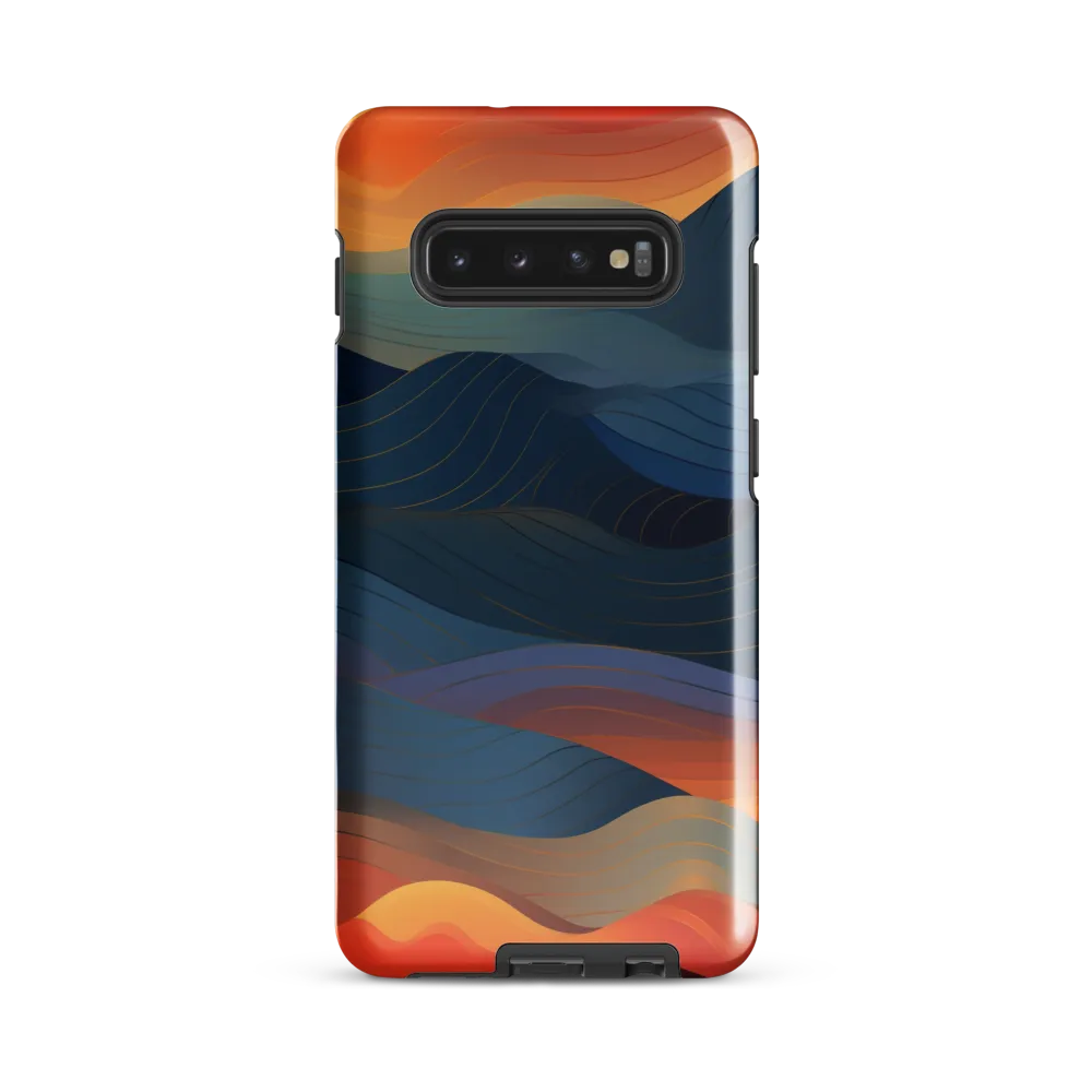 Harmonious Waves at Dusk | Phone Case |  S10 Plus | Tough Case | Glossy