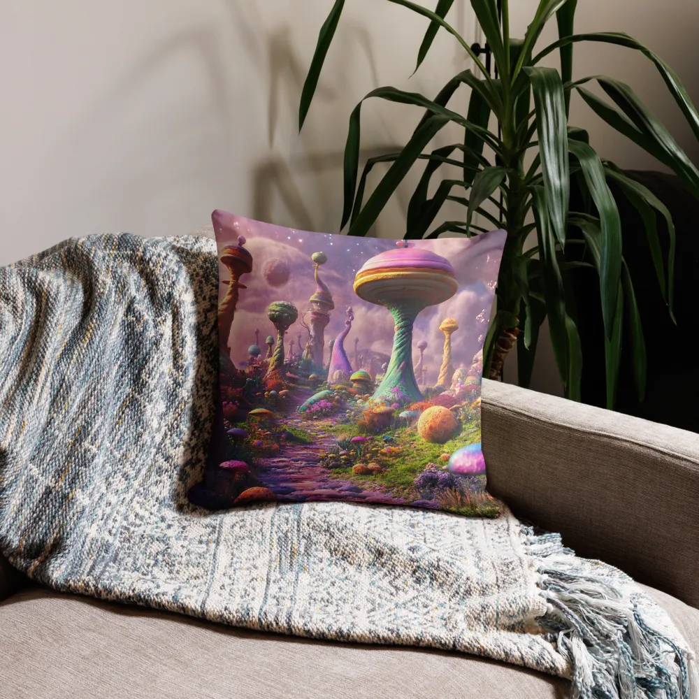 Whimsical Worlds: A Journey Through Fantasy | Pillow | 18″×18″