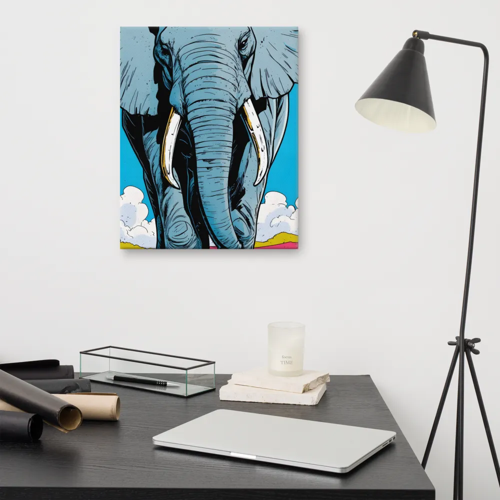 Majestic Presence: The Elephant | Canvas | 16″×20″