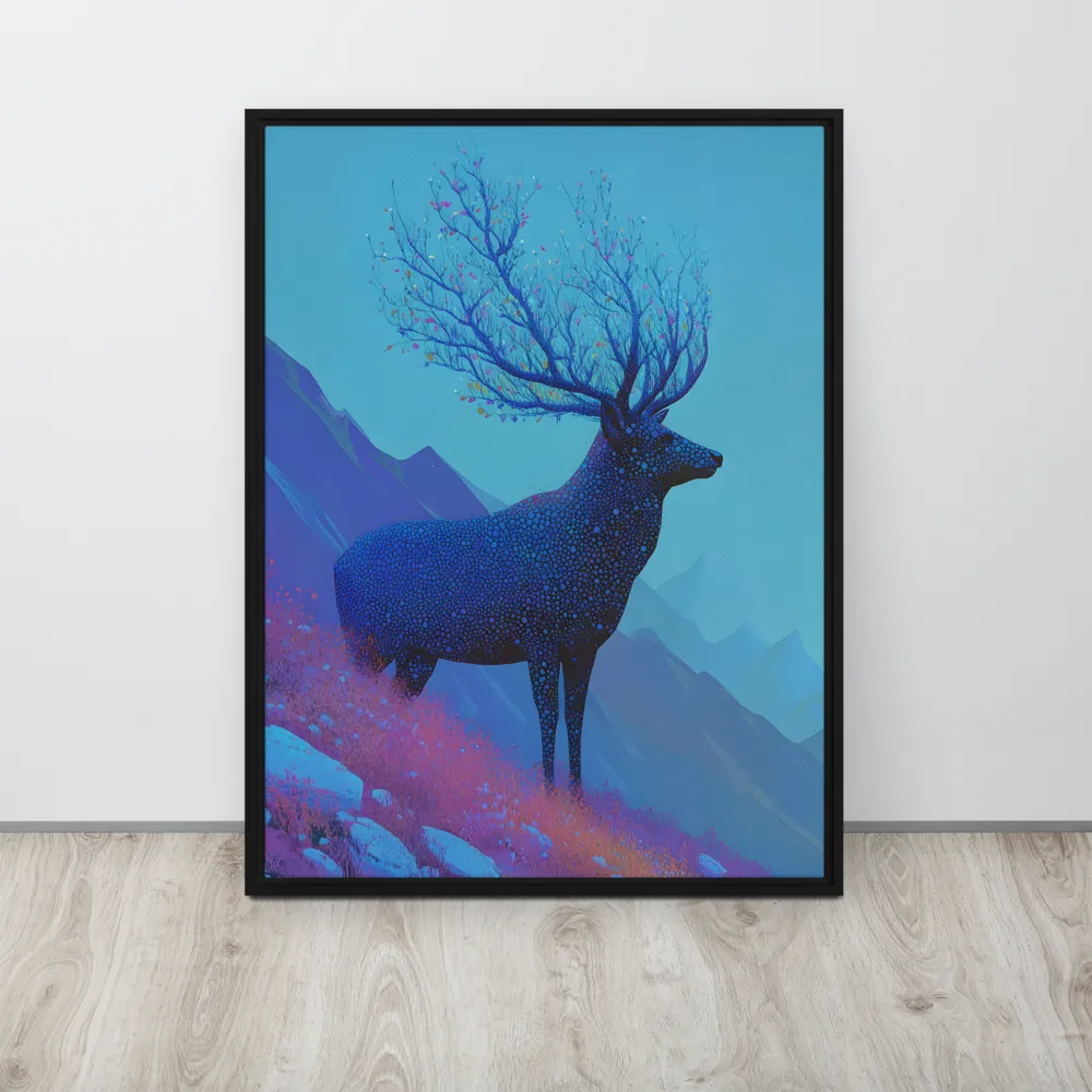 Ethereal Harmony | Canvas with Black Frame | 24″×32″