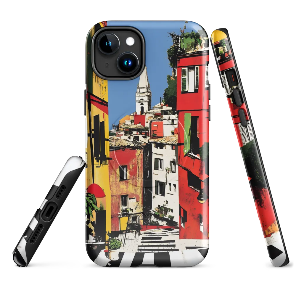 Colorful Streets of Urban Splendor | Phone Case |  15 Plus | MagSafe® Tough Case | Glossy