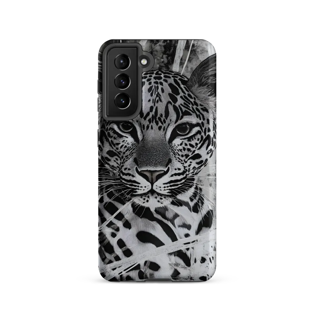 Majestic Gaze: The Leopard's Portrait | Phone Case |  S21 | Tough Case | Matte