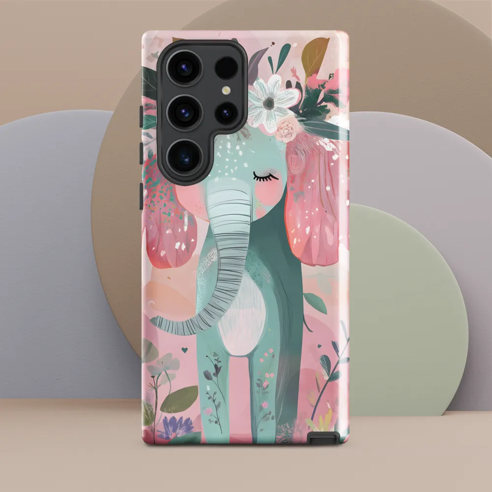Whimsical Elephant in Bloom