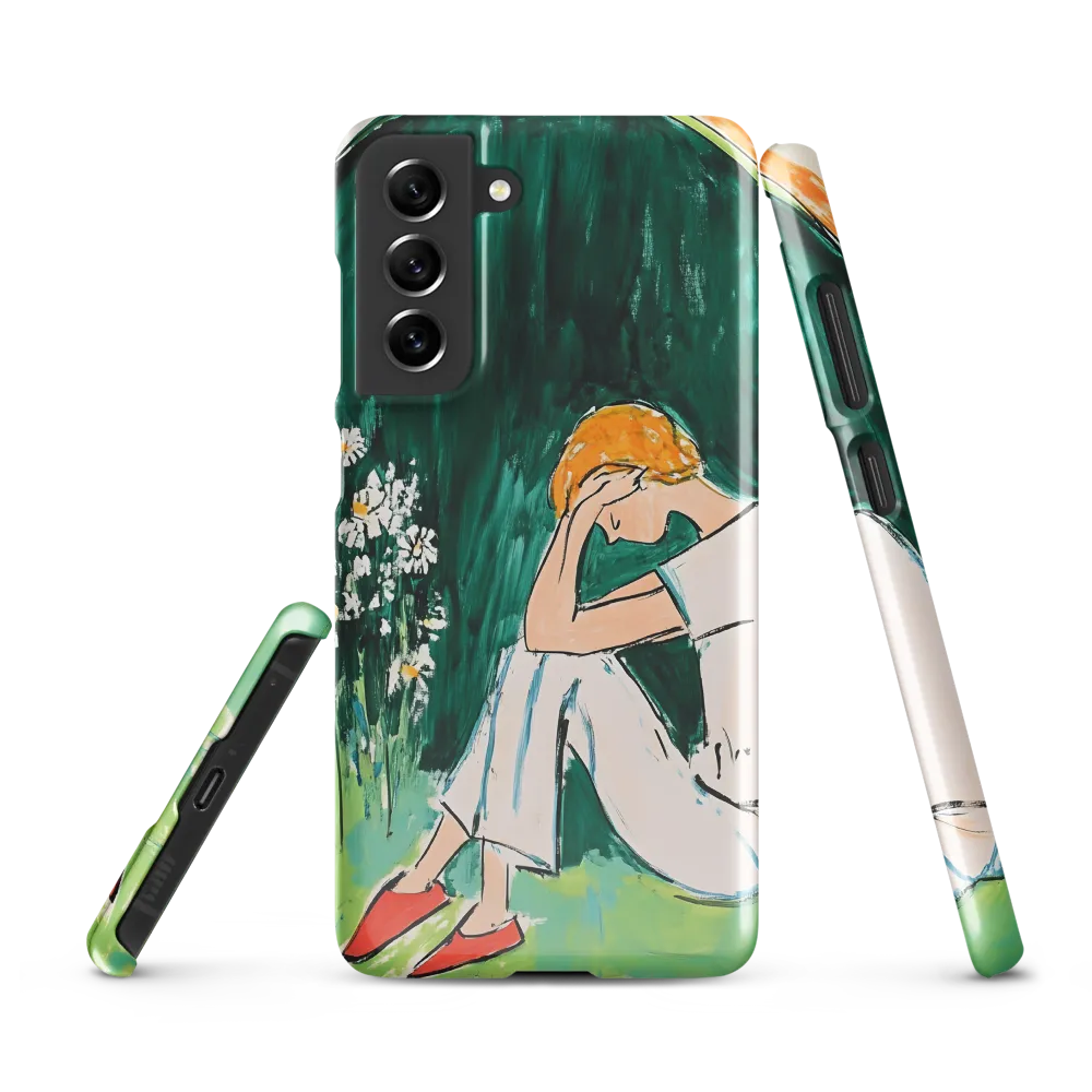 Silent Sorrow | Phone Case |  S21 FE | Snap Case | Glossy