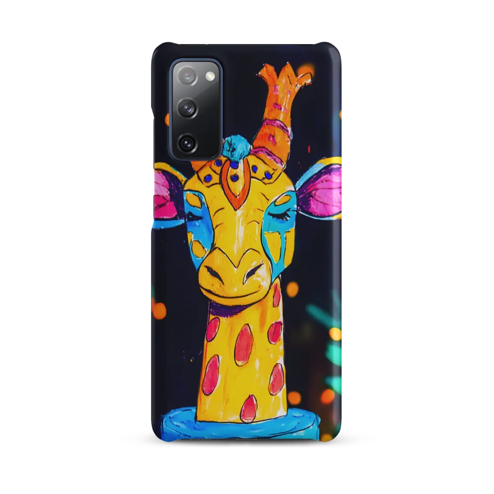 Whimsical Giraffe in Vibrant Colors