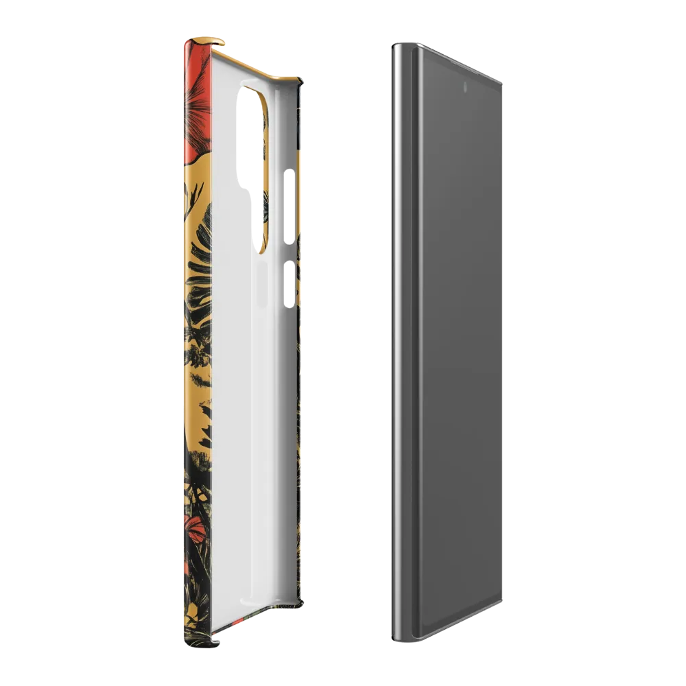 Floral Majesty: The Elephant's Sanctuary | Phone Case |  S22 Ultra | Snap Case | Glossy