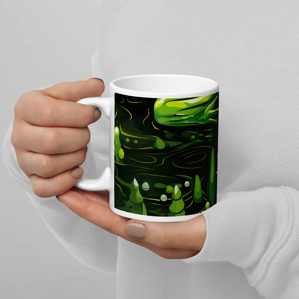 Green Harmony: Life Beneath the Surface | Mugs | Multiple Sizes & Colors