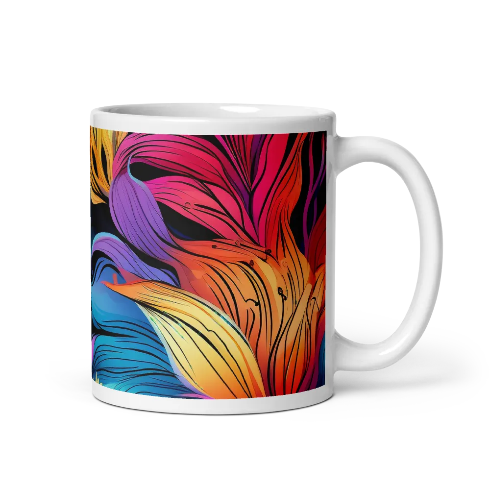 Floral Symphony | Mug with White inside | 11 oz