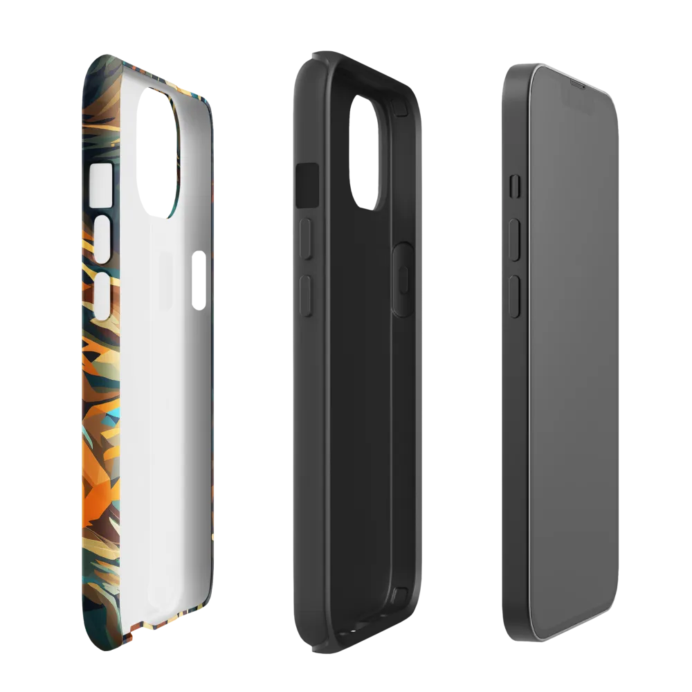 Wild Symphony: Abstract Tigers | Phone Case |  13 | Tough Case | Glossy