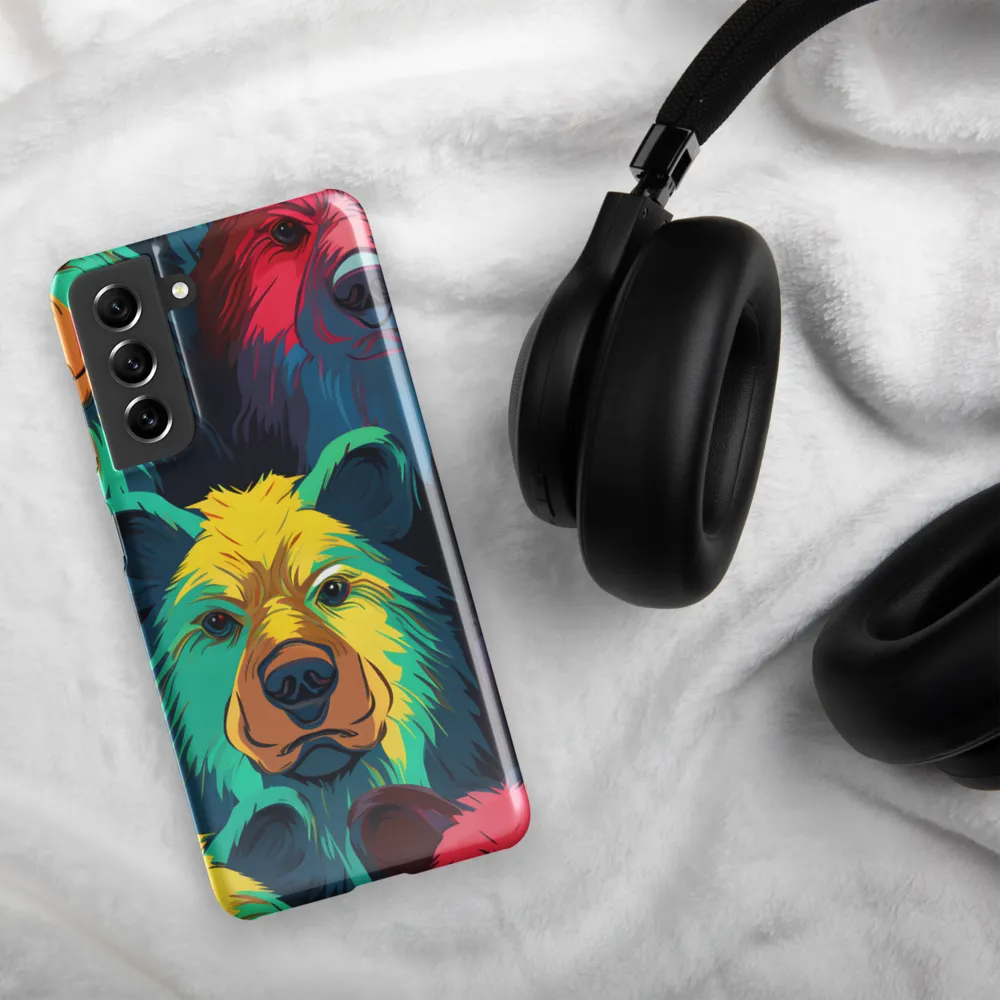 The Colorful Essence of Bears | Phone Case |  S21 | Snap Case | Glossy