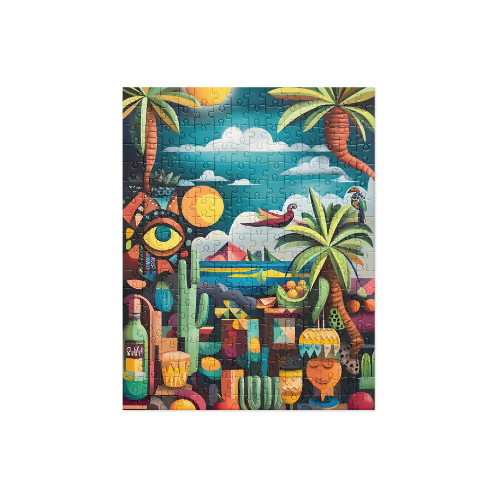 Whimsical Oasis | Jigsaw Puzzle | 252/520 pieces