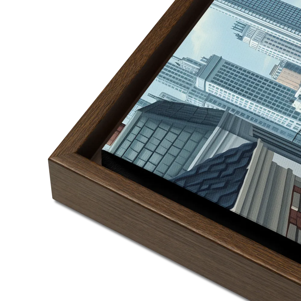 Urban Symphony | Canvas with Brown Frame | 12″×16″