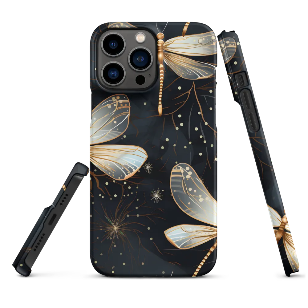 Ethereal Dance: Dragonflies in a Midnight Garden