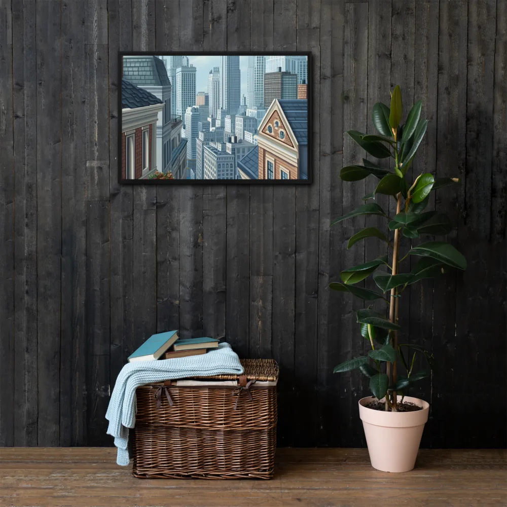 Urban Symphony | Canvas with Black Frame | 20″×30″