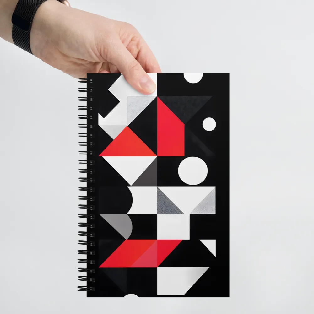 Dynamic Geometric Composition | Spiral Notebook