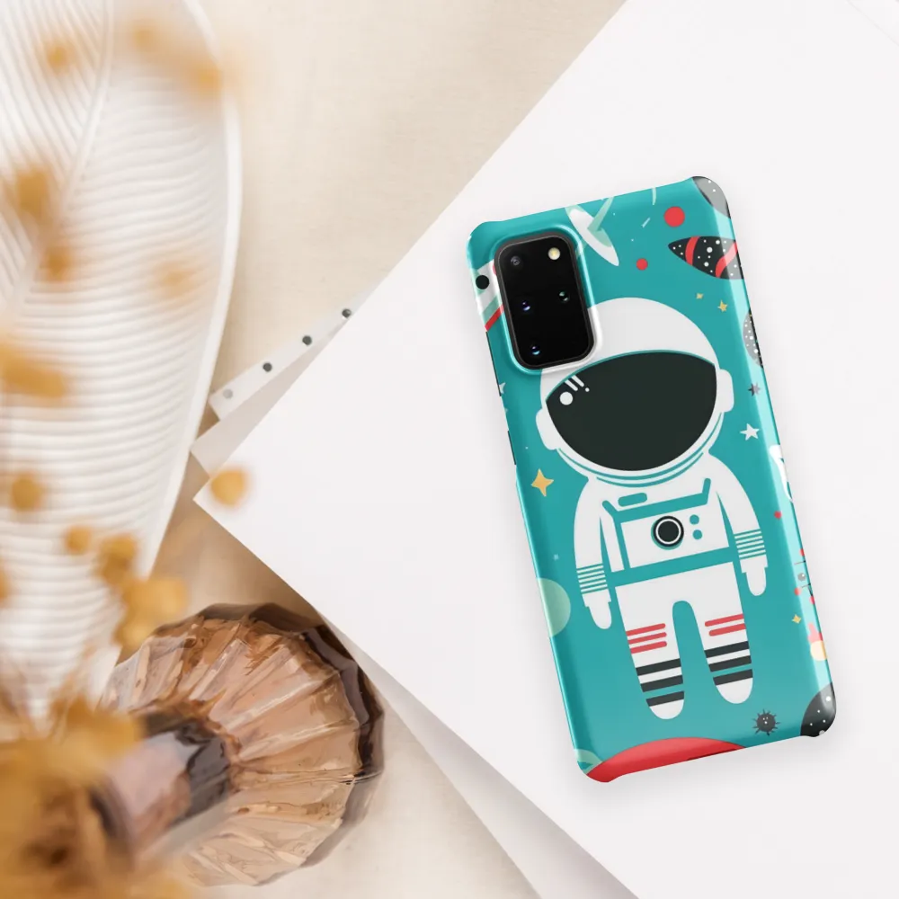 Whimsical Astronaut in Cosmic Wonderland