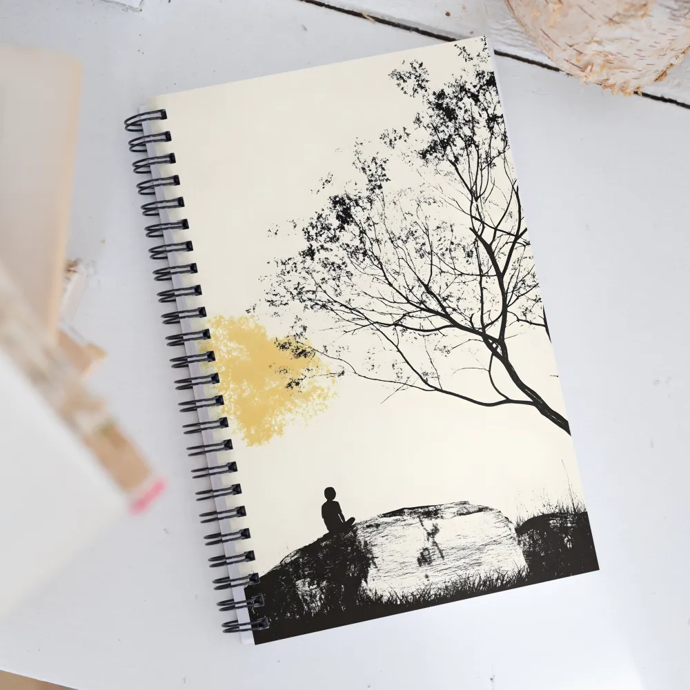 Whispers of Solitude | Spiral Notebook