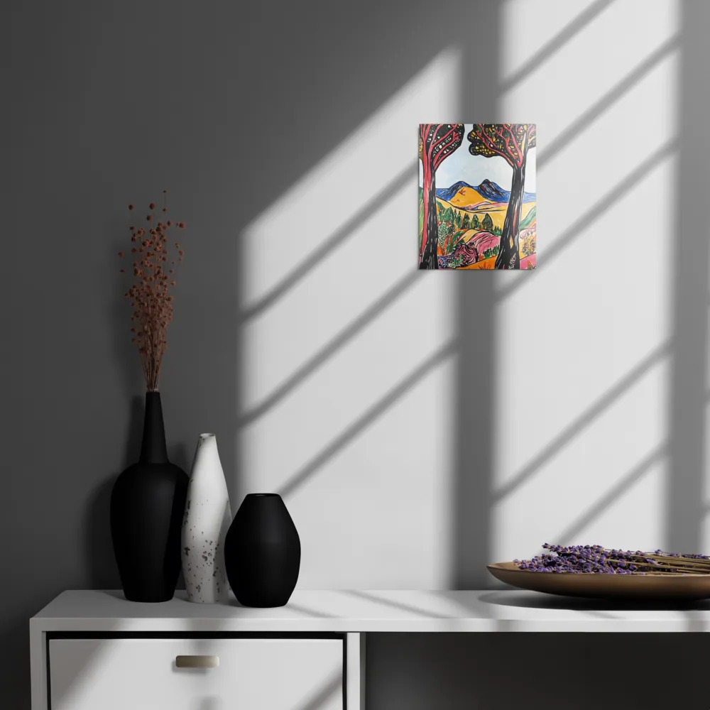 Vibrant Nature's Embrace | Metal Print | 8″×10″