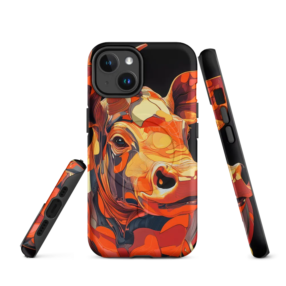 Modern Serenade: The Vibrant Cow