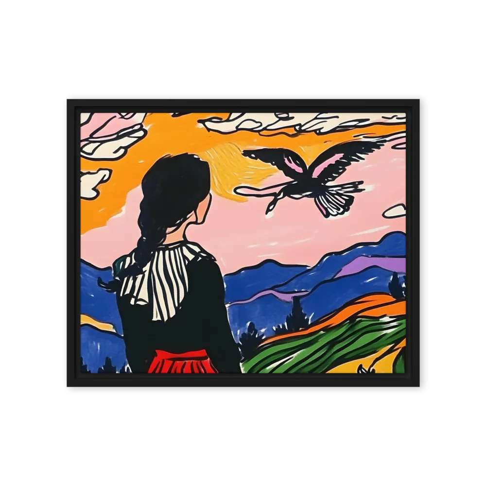 A Journey into Freedom | Canvas with Black Frame | 16″×20″