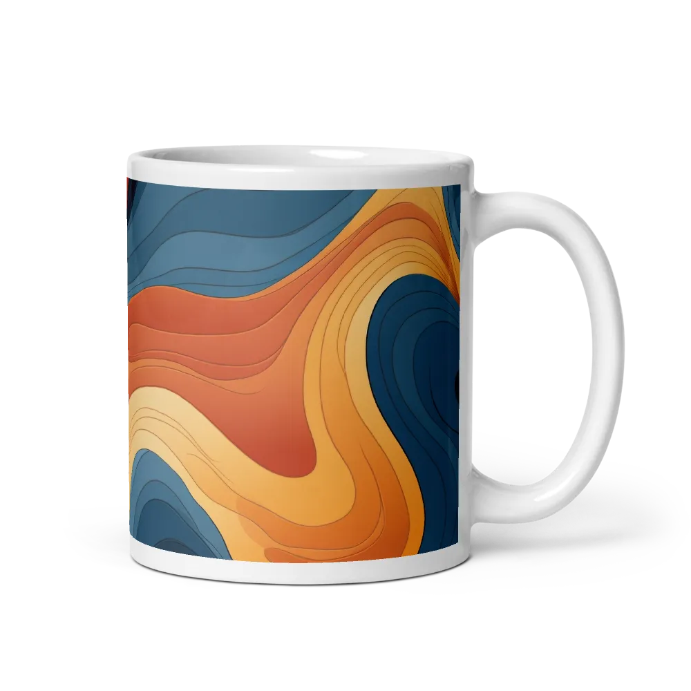 Fluid Harmony | Mug with White inside | 11 oz